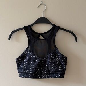 Lululemon Women's Black Mesh Sports Bra